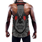 Scary Joker Card Print Training Tank Top