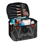Scary Joker Card Print Travel Makeup Bag