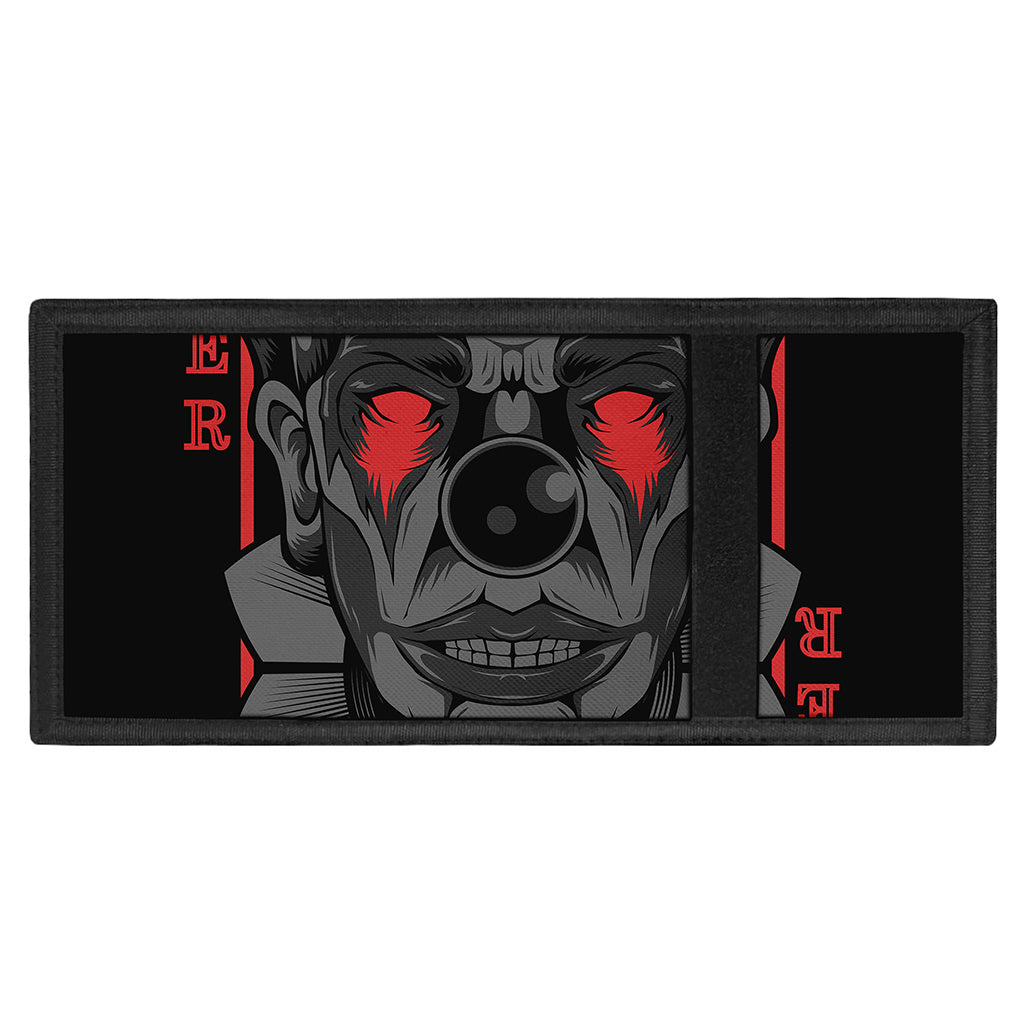 Scary Joker Card Print Trifold Wallet