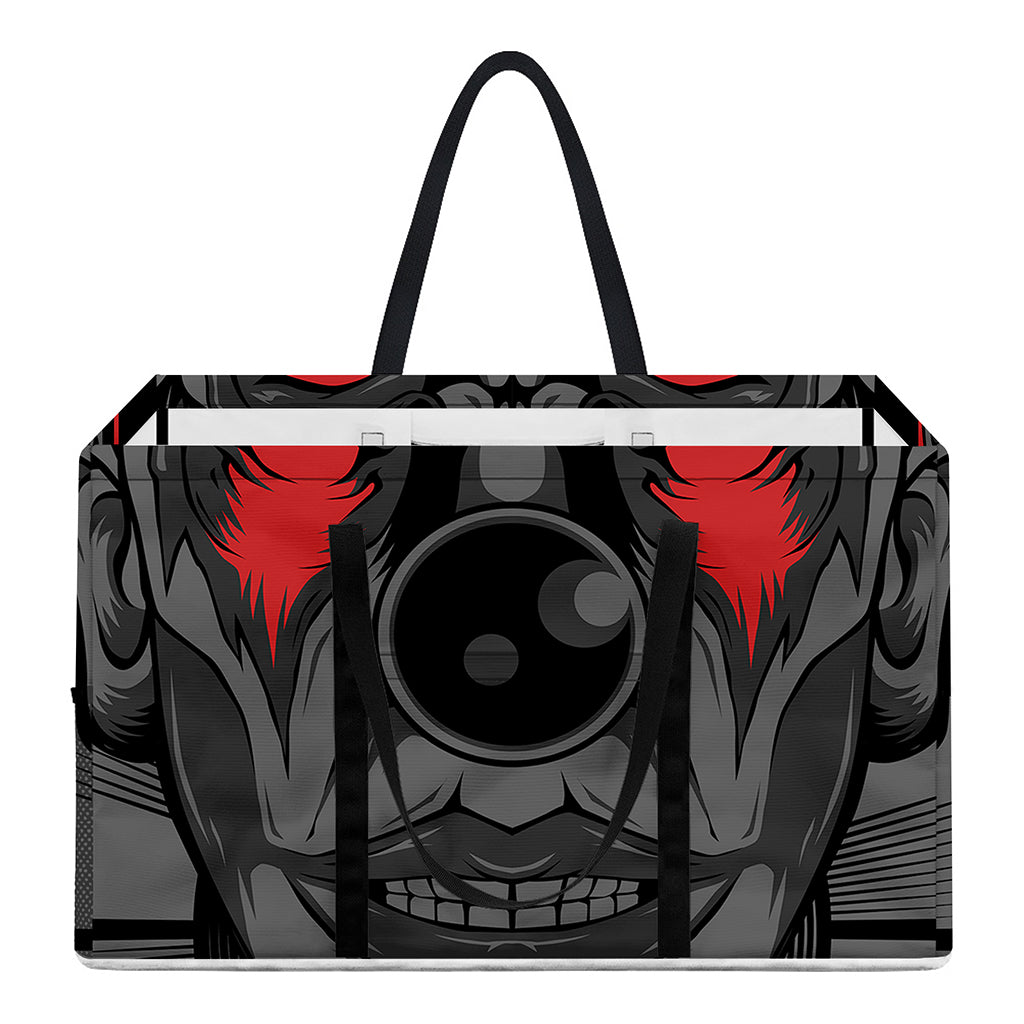 Scary Joker Card Print Utility Tote Bag