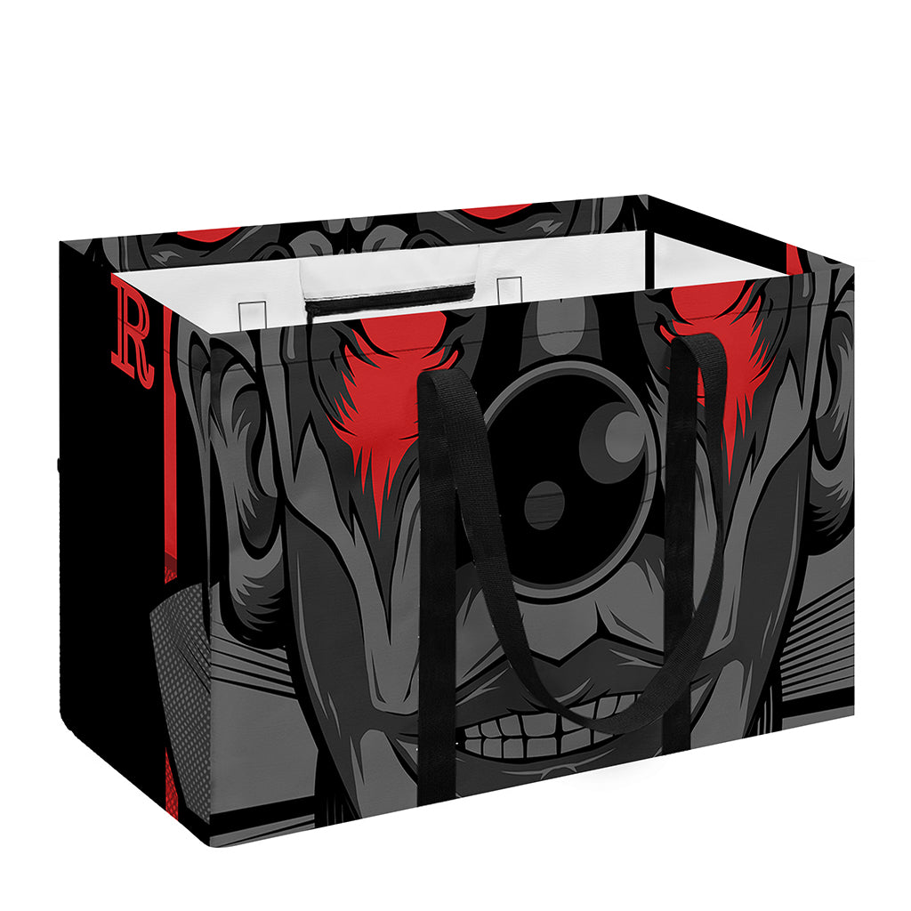 Scary Joker Card Print Utility Tote Bag