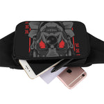 Scary Joker Card Print Waist Bag