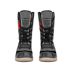 Scary Joker Card Print Winter Boots