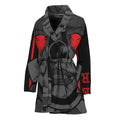 Scary Joker Card Print Women's Bathrobe