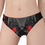 Scary Joker Card Print Women's Panties