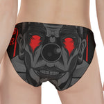 Scary Joker Card Print Women's Panties