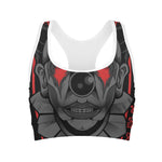 Scary Joker Card Print Women's Sports Bra