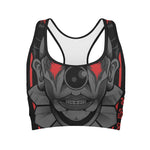 Scary Joker Card Print Women's Sports Bra