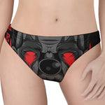 Scary Joker Card Print Women's Thong