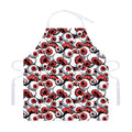 Scary Red Eyeball Pattern Print Adjustable Apron