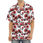 Scary Red Eyeball Pattern Print Aloha Shirt
