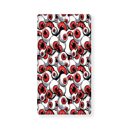 Scary Red Eyeball Pattern Print Baby Crib Sheet