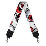 Scary Red Eyeball Pattern Print Bag Strap
