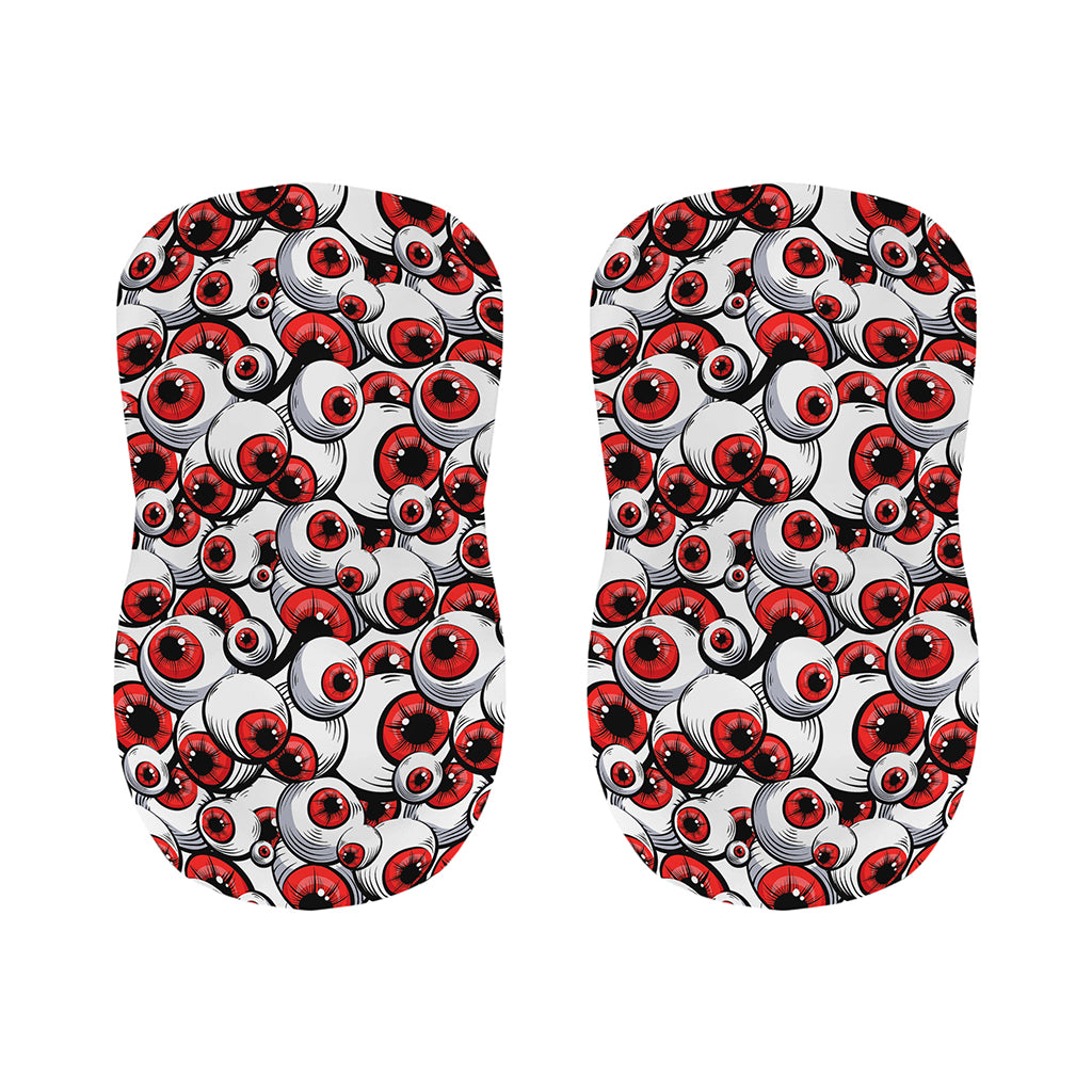 Scary Red Eyeball Pattern Print Bar Stool Covers