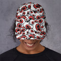 Scary Red Eyeball Pattern Print Baseball Cap