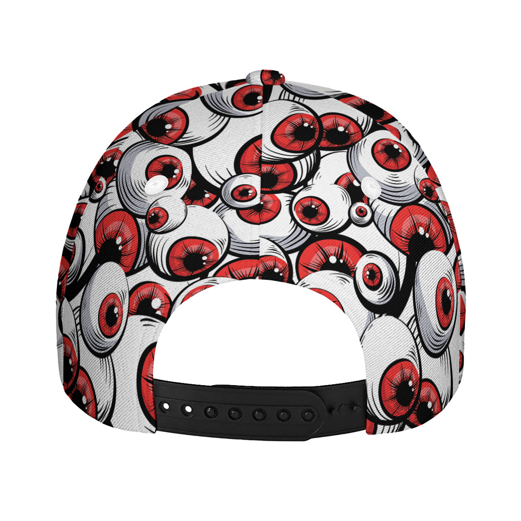 Scary Red Eyeball Pattern Print Baseball Cap
