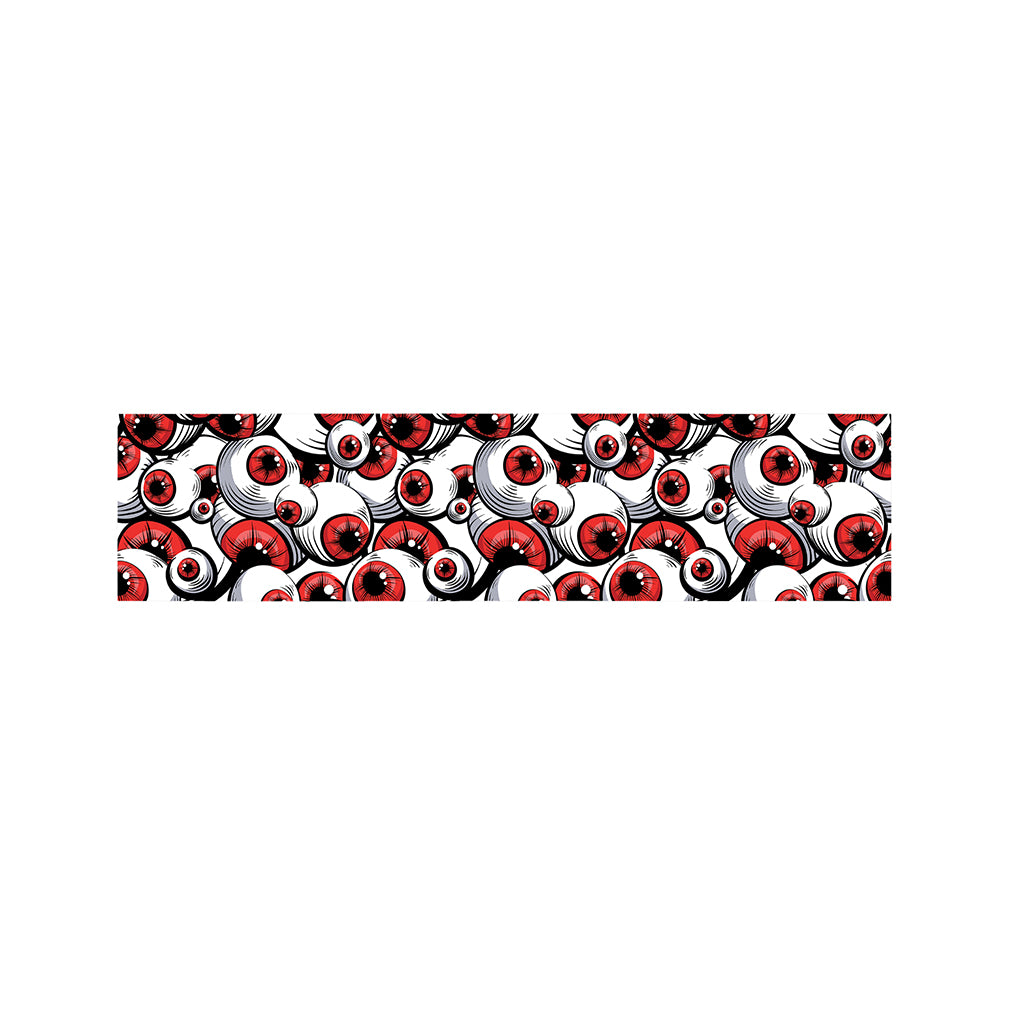 Scary Red Eyeball Pattern Print Bed Runner