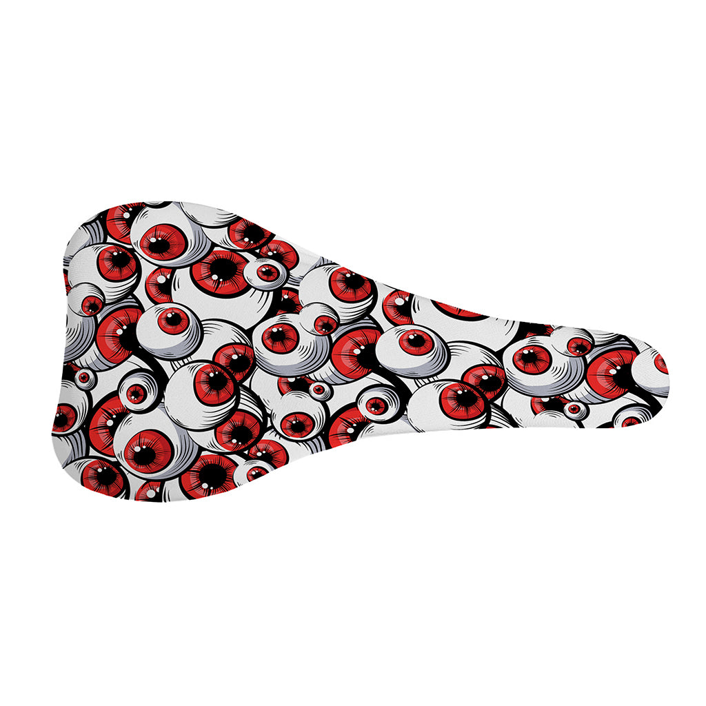 Scary Red Eyeball Pattern Print Bicycle Seat Cover