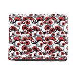 Scary Red Eyeball Pattern Print Bifold Wallet