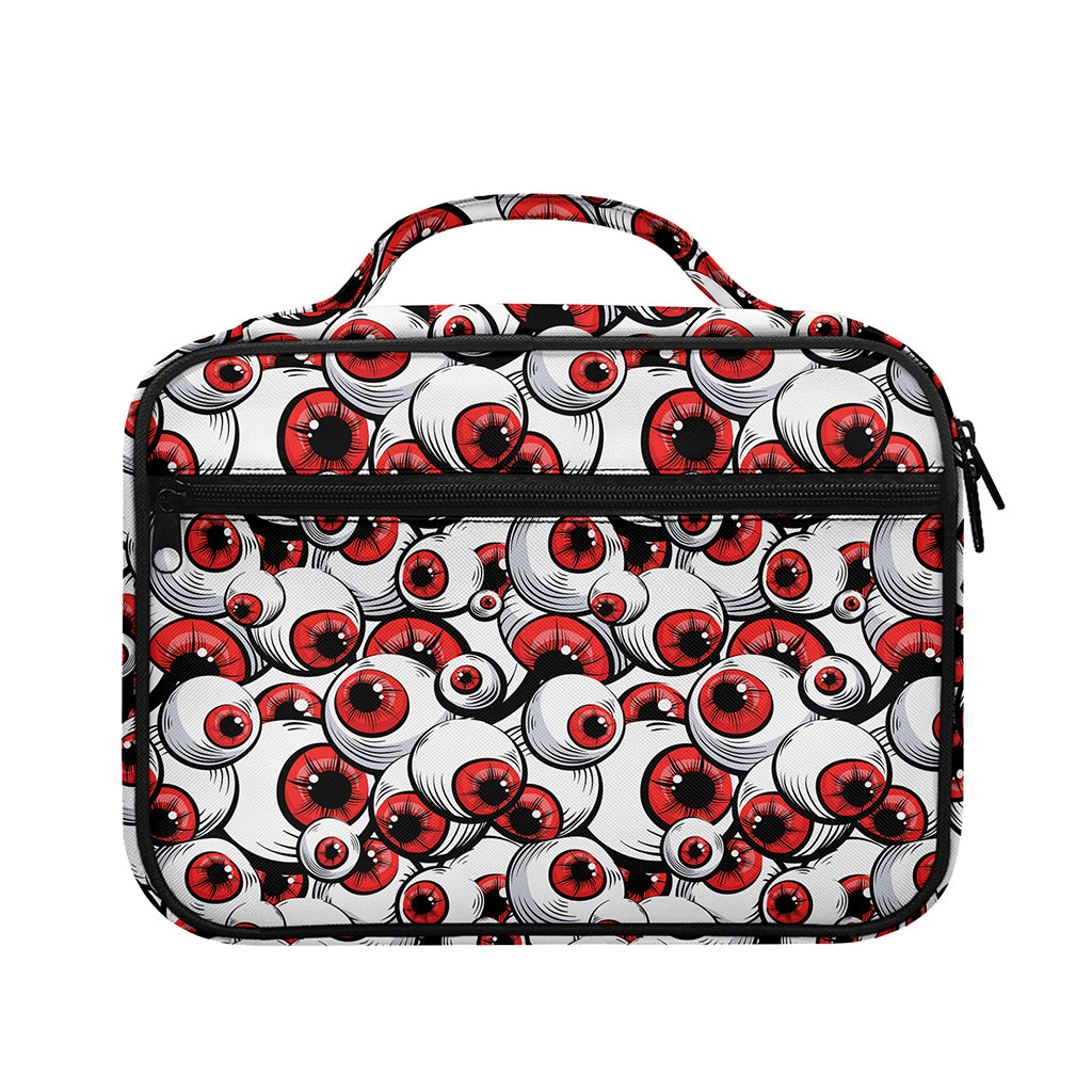 Scary Red Eyeball Pattern Print Briefcase Bible Bag