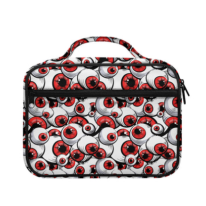 Scary Red Eyeball Pattern Print Briefcase Bible Bag