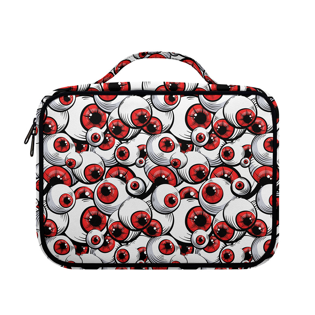 Scary Red Eyeball Pattern Print Briefcase Bible Bag
