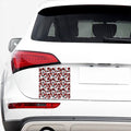 Scary Red Eyeball Pattern Print Car Sticker