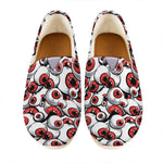 Scary Red Eyeball Pattern Print Casual Shoes