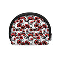 Scary Red Eyeball Pattern Print Coin Purse