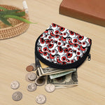 Scary Red Eyeball Pattern Print Coin Purse