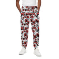 Scary Red Eyeball Pattern Print Cotton Sweatpants