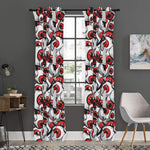 Scary Red Eyeball Pattern Print Curtain