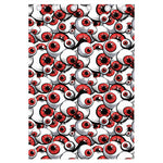 Scary Red Eyeball Pattern Print Curtain