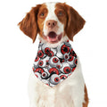 Scary Red Eyeball Pattern Print Dog Bandana