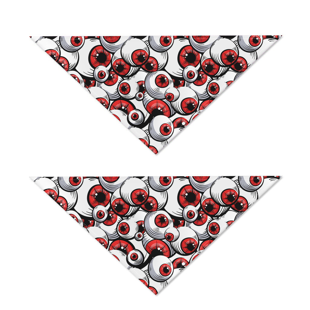 Scary Red Eyeball Pattern Print Dog Bandana