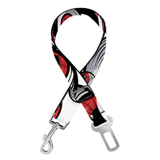 Scary Red Eyeball Pattern Print Dog Seat Belt