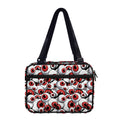 Scary Red Eyeball Pattern Print Double Strap Bible Bag