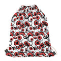 Scary Red Eyeball Pattern Print Drawstring Bag