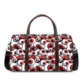 Scary Red Eyeball Pattern Print Duffel Bag