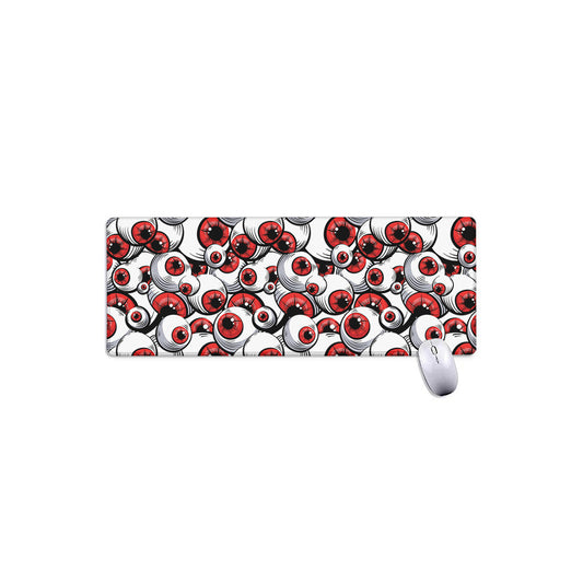 Scary Red Eyeball Pattern Print Extended Mouse Pad