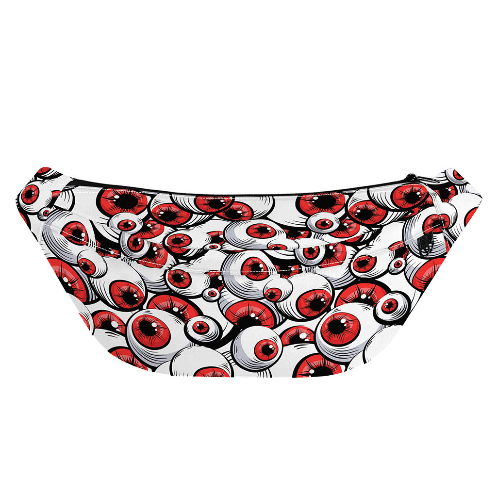 Scary Red Eyeball Pattern Print Fanny Pack
