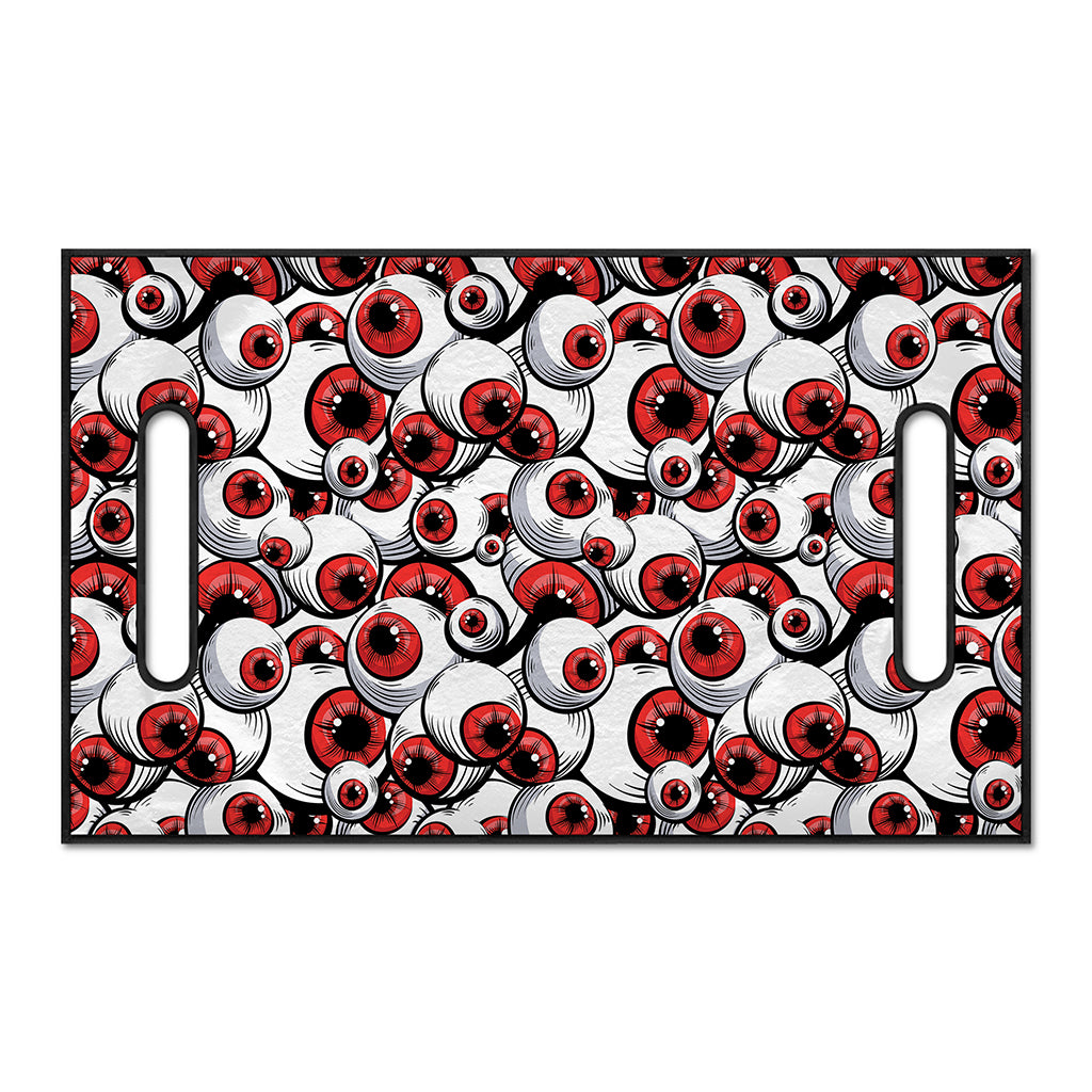Scary Red Eyeball Pattern Print Golf Cart Seat Cover