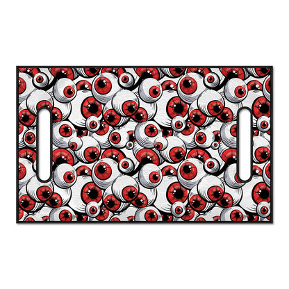 Scary Red Eyeball Pattern Print Golf Cart Seat Cover