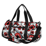 Scary Red Eyeball Pattern Print Gym Bag