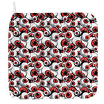 Scary Red Eyeball Pattern Print Hand Towel