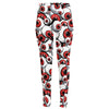 Scary Red Eyeball Pattern Print High-Waisted Pocket Leggings