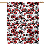 Scary Red Eyeball Pattern Print House Flag