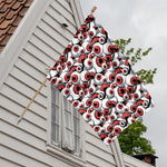 Scary Red Eyeball Pattern Print House Flag