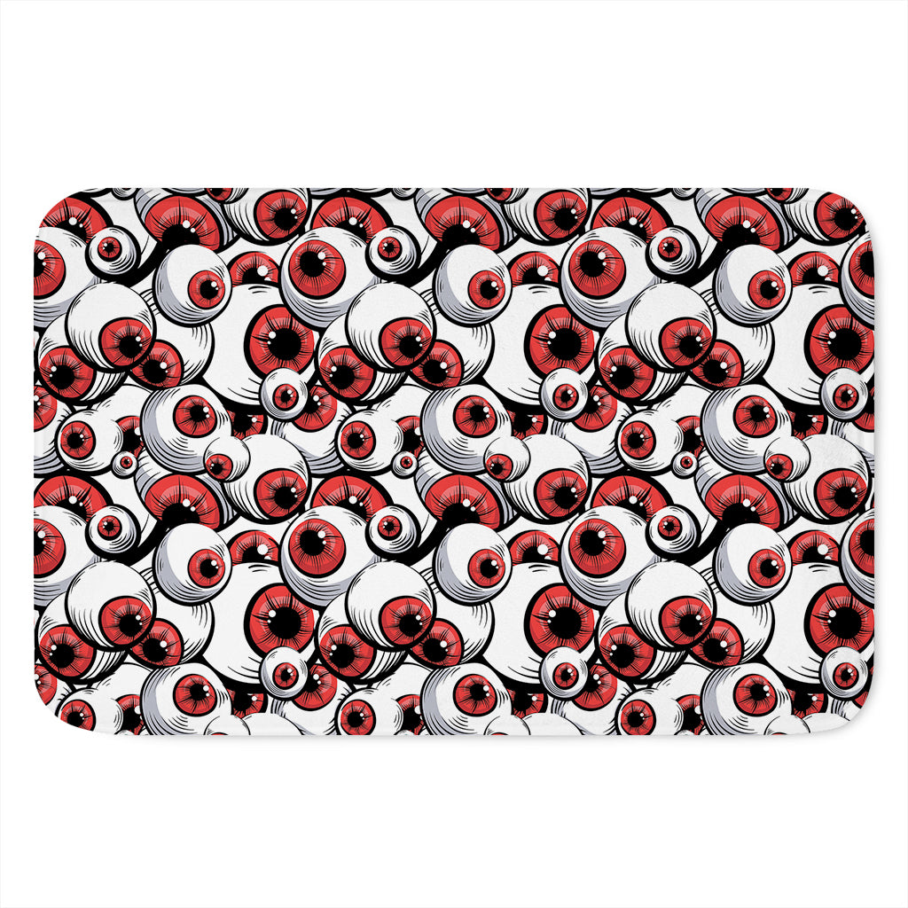 Scary Red Eyeball Pattern Print Indoor Door Mat