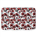 Scary Red Eyeball Pattern Print Indoor Door Mat